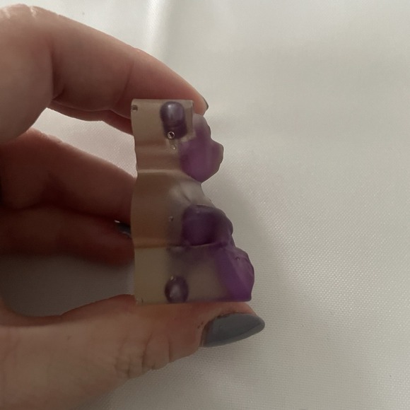 2 Chill Pill Resin Art Purple Sculpture Mini  Bears Unique - Picture 8 of 8